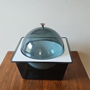 Vintage Tasty Temp Dome Space Age Smoked Acrylic Food Service Ice Bucket